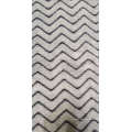 100% Polyester Flannel Fleece Fabric with Minky Stripes